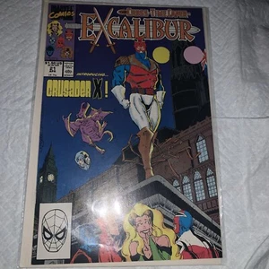 Excalibur #21 Cross-Time Caper Introducing Crusader X 1990 Marvel Comics F/F+ - Picture 1 of 1