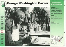 1995 Grolier, Story Of America Card, #05.15 George Washington Carver