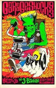 COOP - GARAGESHOCK 93 - ROCK ART POSTER - Picture 1 of 7