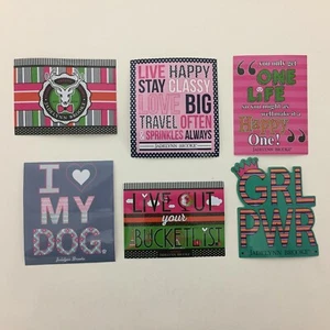 Jadelynn Brooke Logo Stickers - Set Of 6 - Love Dog - Bucket List - Happy Deer - Picture 1 of 11