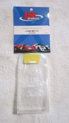 JK PRODUCTS 4 PULGADAS FERARRI 312 LATA AM .010 LEXAN CUERPO TRANSPARENTE JK7089B Foto 1 de 2