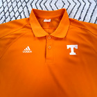 Tennessee Volunteers Polo Shirt Men Xl Orange White Vols Adidas Performance *