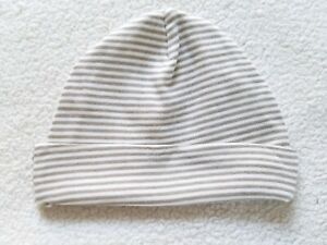 Gerber ~ Boy's Hat ~ Size 0-6 Months ~ Brown and White Striped        