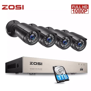 ZOSI 1080p CCTV Security Camera System 5MP Lite 8CH DVR IR Night Vision Outdoor - Picture 1 of 12