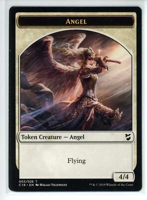 ANGEL // CAT DOUBLE-SIDED TOKEN Commander 2018 #3//5 C18(LP)(MTG) - Image 1 of 2