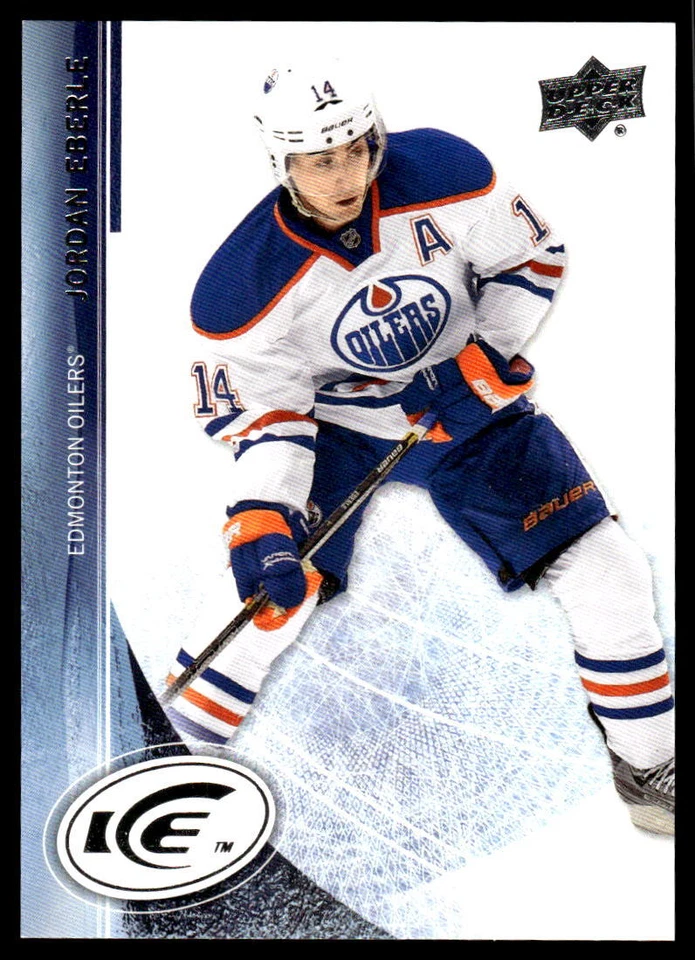 2013-14 - #8 Jordan Eberle Edmonton Oilers U D Ice Hockey Card - Image 1 of 2