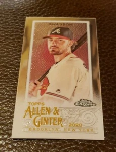2020 Topps Chrome Allen Ginter #263 Dansby Swanson Mini Card Atlanta Braves - Picture 1 of 2