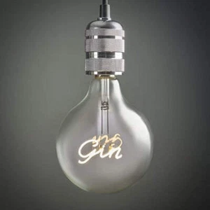 Bombilla transparente estilo vintage 2w LED ES E27 diseño 'gin' - PVP £19 - Imagen 1 de 3