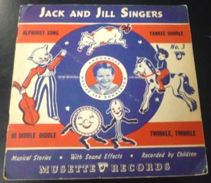 Jack and Jill Singers Musette STORYBOOK and Record Alphabet Song 1942 - Picture 1 of 4