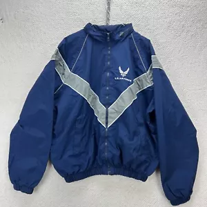 US Air Force USAF Training IPTU Reflective Nylon Track Jacket Unisex M Oversized - Picture 1 of 17
