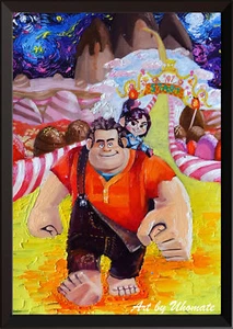 Wreck-It Ralph Starry Night Poster Poster Art Print Nursery Wall Decor A086 - Picture 1 of 1