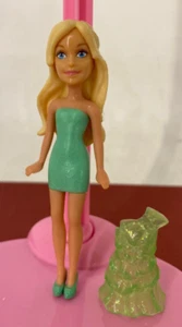 Mattel 2014 ❤ Barbie ❤ Mini Polly Pocket 9cm Doll / Figure & Dress #3 - Picture 1 of 5