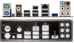 ATX Blende I/O shield MSI MSI 870A FUZION #266 io schield NEU OVP P55A Fuzion - Afbeelding 1 van 1