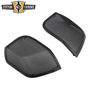 5"x7" Saddlebag Lid Speaker Grills Fit For Harley Touring 2014-2023 Primer Black - Bild 1 von 4