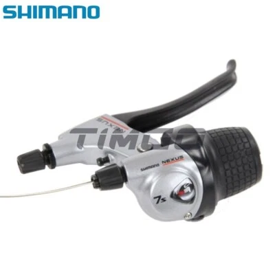 Shimano Nexus SB-7S45 Internal Gear 7 Speed Right Shifter Brake Combo Lever Set - Image 1 of 4