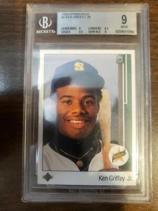 1989 UD #1 KEN GRIFFEY JR. BECKETT GRADED 9 MINT RC - Picture 1 of 3