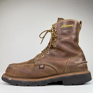 THOROGOOD🇺🇸 | 1957 SERIE 8" BOTAS DE TRABAJO CRAZY HORSE PUNTERA DE ACERO | HOMBRE’S 10 EE✨ - Imagen 1 de 17