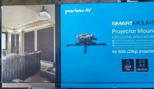 Peerless Smart Mount Projector Mount Universal, Ceiling Mount, 50lbs, New In Box - Picture 1 of 4