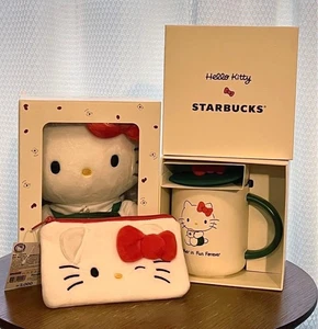Starbucks x Hello Kitty 50th Collab Ceramic Mug 473ml Plüschbeutel Korea - Bild 1 von 19
