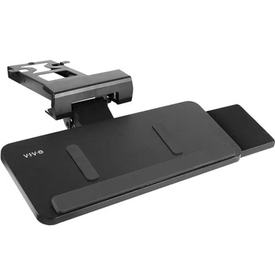 VIVO Adjustable Keyboard Tray with Slide-Out Mouse Pad, Under Table Desk Mount - Image 1 of 4