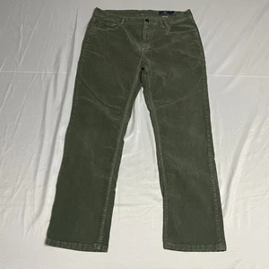 Vineyard Vines Pants Mens Size 34x30 Green 5 Pocket Straight Leg Corduroy - Picture 1 of 6