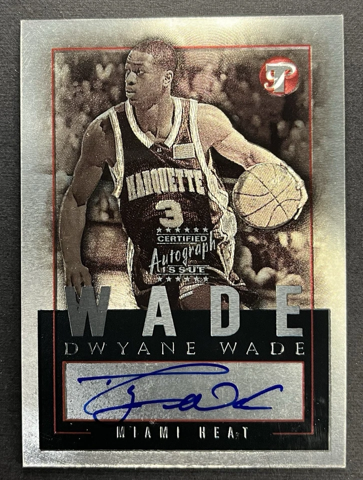 2003 Topps Pristine Dwyane Wade RC Rookie Auto On-Card Miami Heat HOF - Image 1 of 2