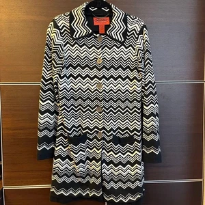 Missoni Women M Target Collab. Strickmantel mit Zickzackmuster Top Qualität orange Etikett - Bild 1 von 9