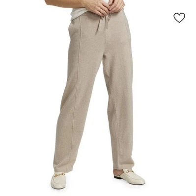 全新带标签 SAKS FIFTH AVENUECOLLECTION 羊毛羊绒混纺棕褐色裤子 XL 码 — 第 1/4 张图片