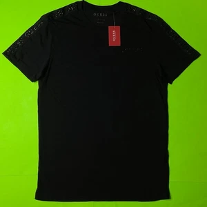 GUESS Los Angeles Men’s Short Sleeve T-Shirt Size MEDIUM Black 100% Cotton NEW - Picture 1 of 16