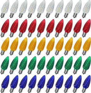 50 Pack C9 Led Replacement Christmas Light Bulb 0.6w C9 Shatterproof Led Bulbs.. - Picture 1 of 7