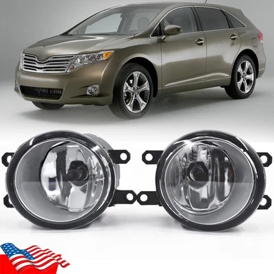 适用于丰田 Venza 2009 - 2014 2015 透明镜头前保险杠雾灯驾驶灯 — 第 1/4 张图片