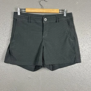 Kuhl Trekr Dark Gray Shorts Women’s Size 10 Trails Hiking Outdoors Zip Pockets - Picture 1 of 18