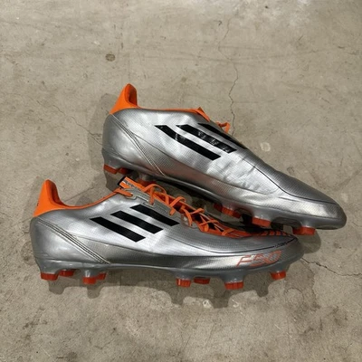 Botines de fútbol Adidas Adizero F 30 F50 TRX gris naranja para hombre talla 12 EE. UU. Foto 1 de 4