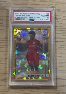 2020 Topps Merlin Karim Adeyemi - RC - GOLD ATOMIC REFRACTOR 16/50 PSA 10🔥 - Bild 1 von 4