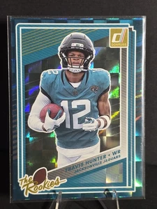 ✨2025 Donruss Travis Hunter The Rookies RC #3 Jaguars Teal Foil Color Match - Picture 1 of 2