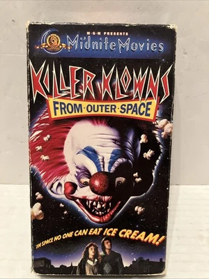 Killer Klowns From Outer Space 1988 MGM Midnite Movies VHS RARE OOP Cult Horror - Image 1 of 4