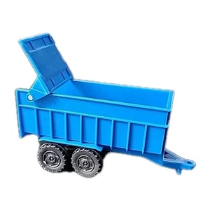 Großer Kunststoffanhänger blau 4,5" Transport Lastkipper Pendeltür - Bild 1 von 9