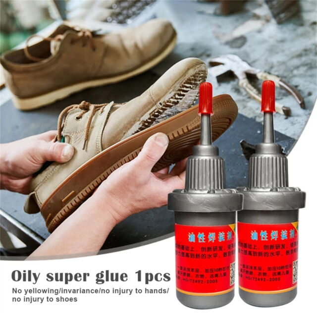 Shoe Glu - Tubo de 3.17 oz - Pegamento de reparación para zapatos, botas,  entrenadores, suela y superior.