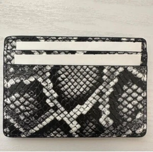 MICHAEL MICHAEL KORS Jet Set Small Snake Embossed Card Case - Picture 1 of 2