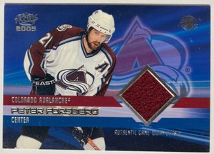 2004-05 Pacific Authentic Game-Worn Jerseys #8 Peter Forsberg 747/850 Avalanche