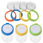 86mm Screen Plastic Sprouting Lids Screw Rings Covers for Wide Mouth Mason Jar