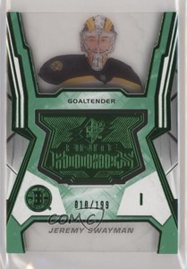 2021-22 SPx Finite Rookies Green /199 Jeremy Swayman #F-5 Rookie RC
