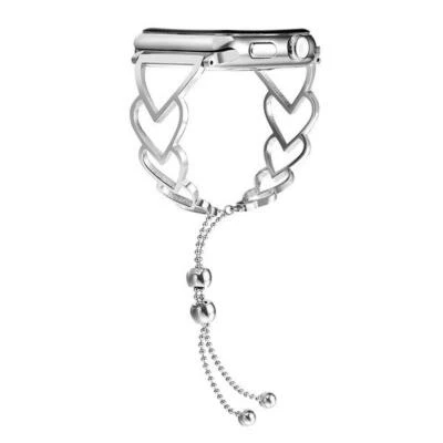 Correa de reloj de acero inoxidable para dama para Apple Watch 8 7 6 5 4 3 2 1 SE 41/45 mm Foto 1 de 4