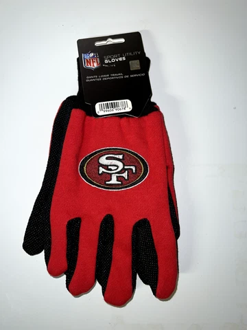 San Francisco 49ners NFL Utility Gloves One Size Cover