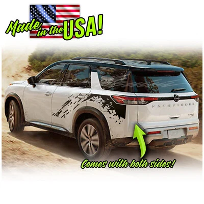 Calcomanías de rayas de carreras para puerta lateral salpicaduras de barro para Nissan Rogue 2021 en adelante Foto 1 de 2