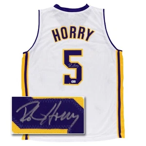 Robert Horry Signed Jersey (Beckett) Los Angeles Lakers Custom White Basketball - Picture 1 of 6