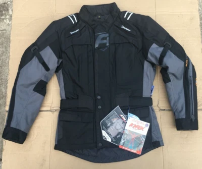 Akito Track Mens Textile Waterproof Motorcycle Motorbike Jacket 36" Chest (J66) - Image 1 of 4