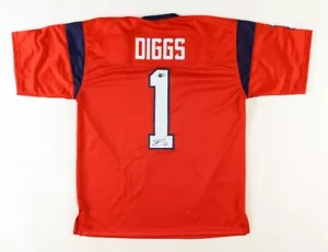 Stefon Diggs Houston Texans Signed Autographed Jersey #1 COA JSA Size XL - Picture 1 of 3