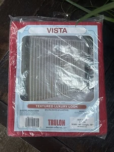 VTG Trulon Beacon Looms Vista Textured Polyester Sheer Curtain Panels 60”x81 Red - Picture 1 of 4