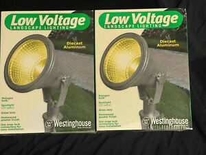 2 - Westinghouse LOW VOLTAGE Landscape Lighting Spotlights*Halogen Bulb